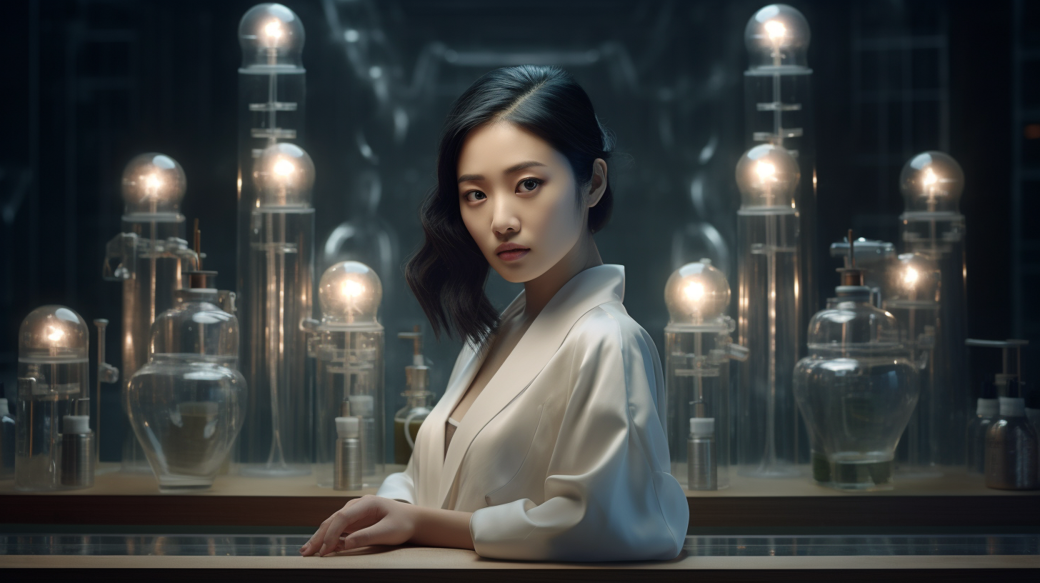 Gamme de soins Skin&Lab mise en avant, soulignant leur expertise en solutions dermatologiques avancées pour une peau saine et équilibrée, dans un cadre épuré.