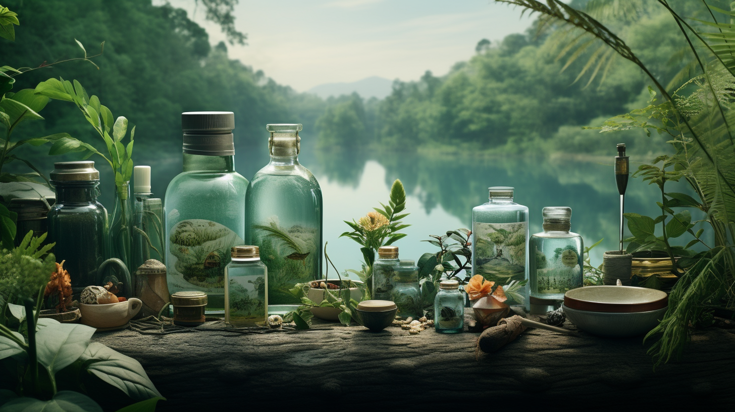 Gamme de soins Innisfree exposée avec ingrédients naturels de l'île de Jeju, éco-responsables pour une beauté pure et durable. Hydratation et éclat au naturel.