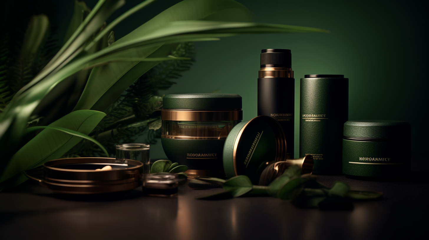 Produits HARUHARU WONDER présentés sur fond naturel, soulignant l'engagement de la marque envers des ingrédients naturels et des innovations skincare pour une peau revitalisée et saine.