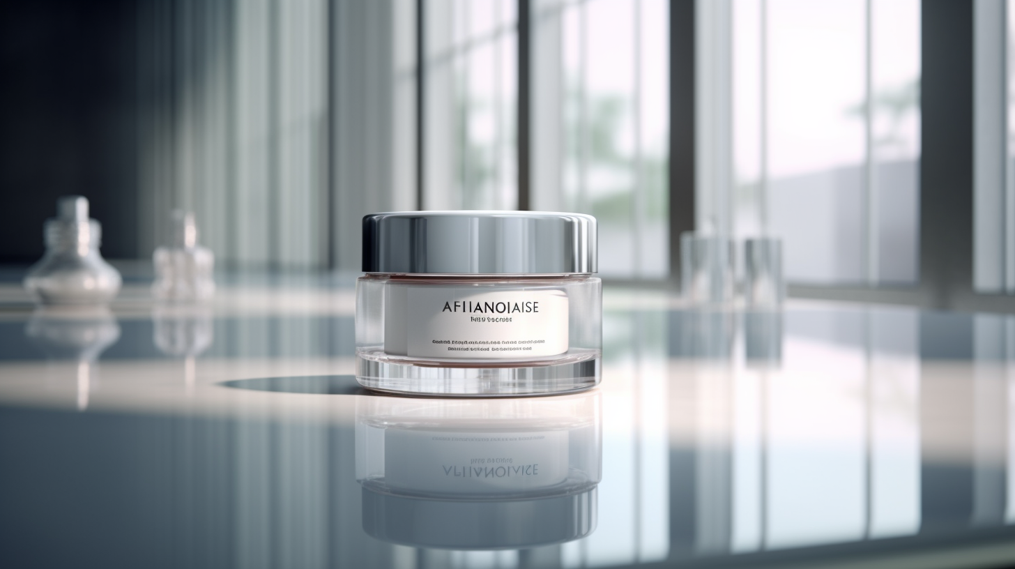 Application délicate de crème contour des yeux anti-âge, réduit visiblement cernes et rides, emballage élégant.